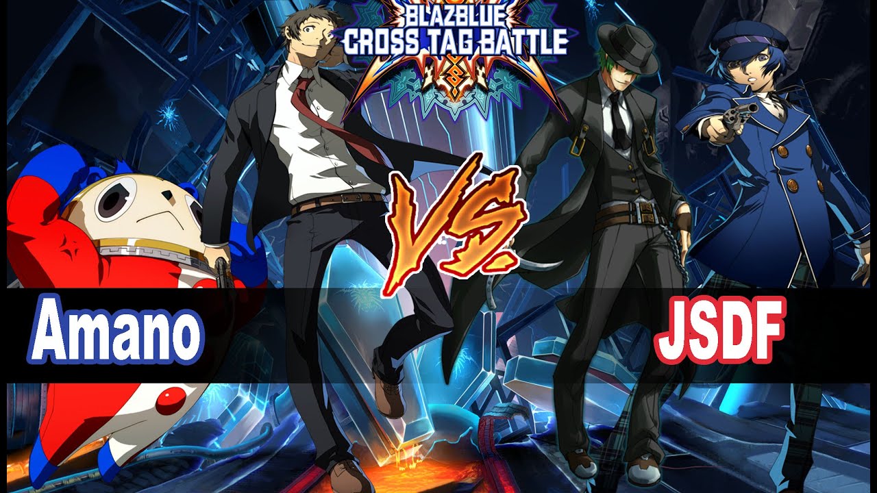 BBTAG Amano (Adachi, Teddie) vs JSDF (Hazama, Naoto) Blazblue Cross Tag Battle Ranked Match
