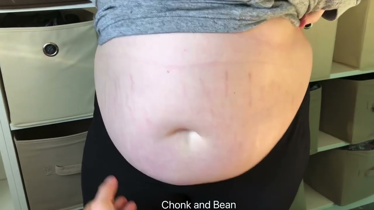 BBW Measures Her Fat Belly: Before and After the Chinese Buffet