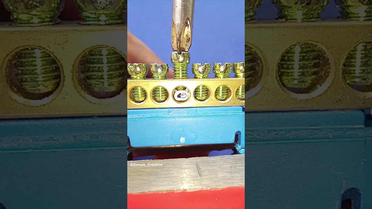 Be sure to remember this tip! How to fix the wire in the terminal block? #shorts