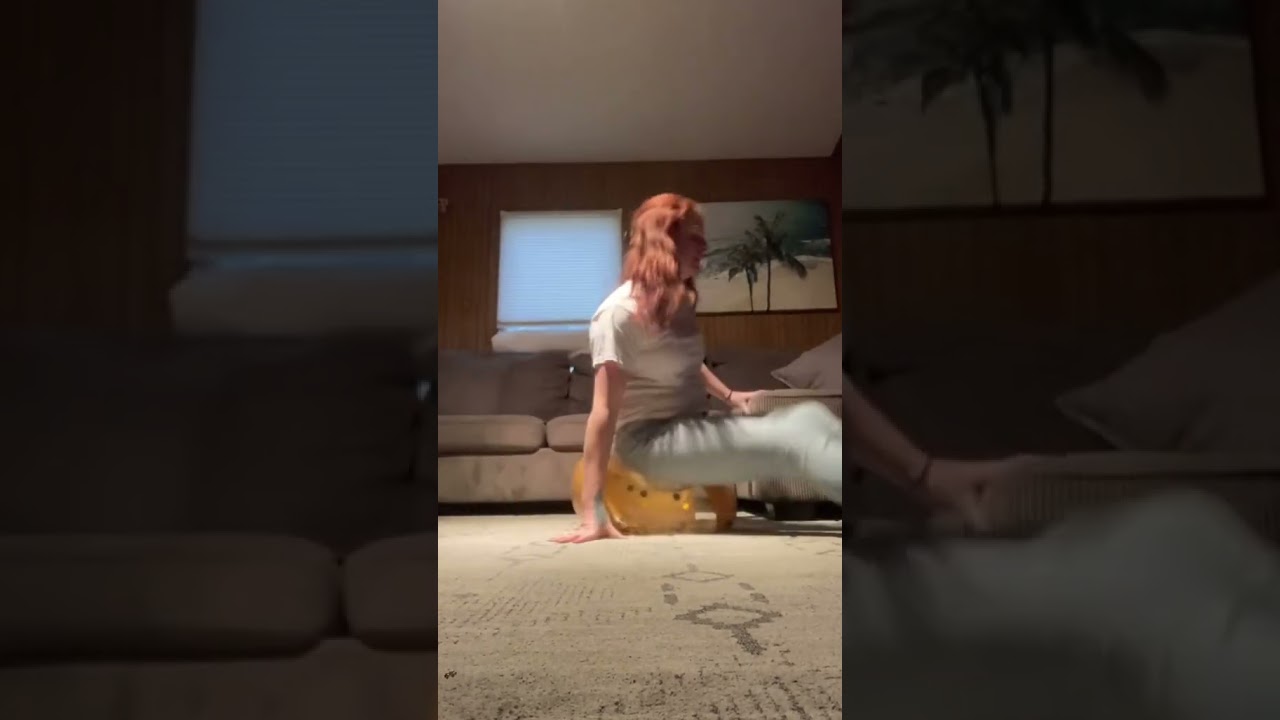 Beach ball sit to pop