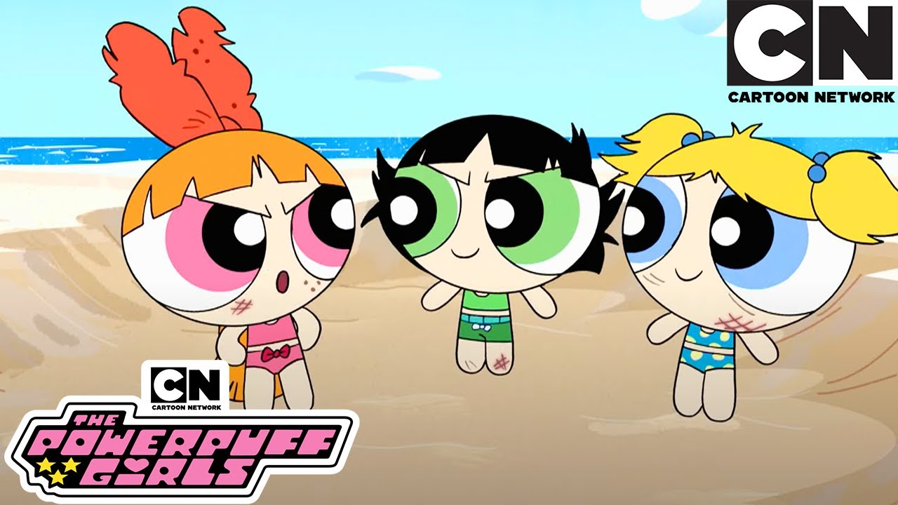 Beach Fight | New Powerpuff Girls Compilation | Cartoon Network