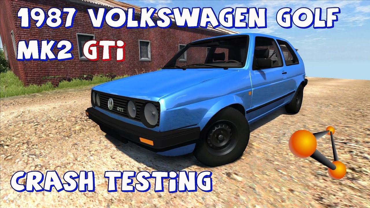 BeamNG Drive 1987 Volkswagen Golf Mk2 GTi (Beta) Crash Testing #50 - Insanegaz