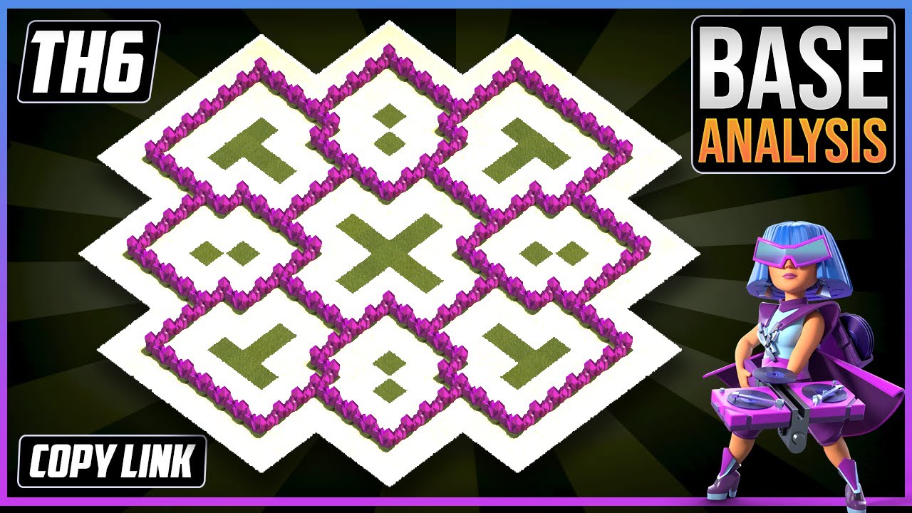 BEAST ULTIMATE TH6 HYBRID/TROPHY [defense] Base 2025!! Town Hall 6 Hybrid Base Design – ClashofClans