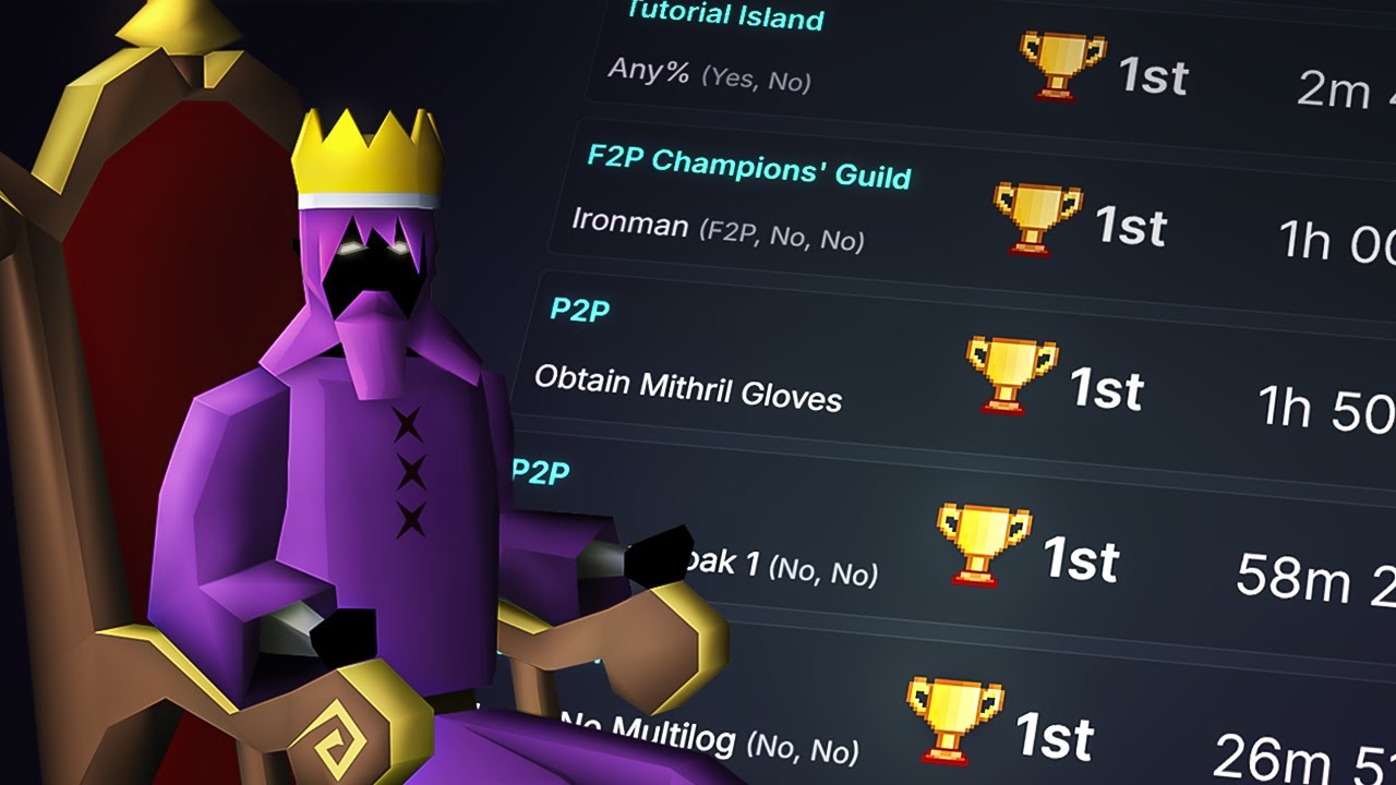 Beating Evonaabi: Runescape's Immortal King of Speedrunning