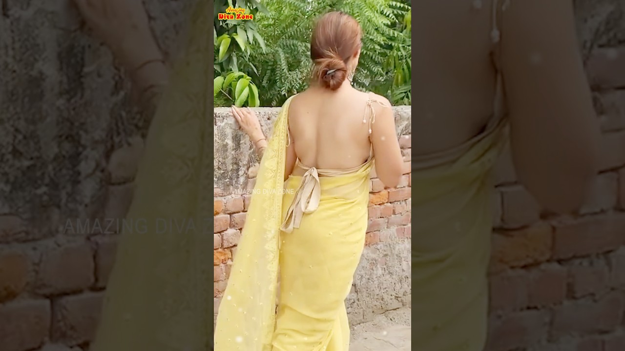 💛Beautiful & Stunning Backless Blouse Design💛#shorts #backlessblousedesign #blouse #saree