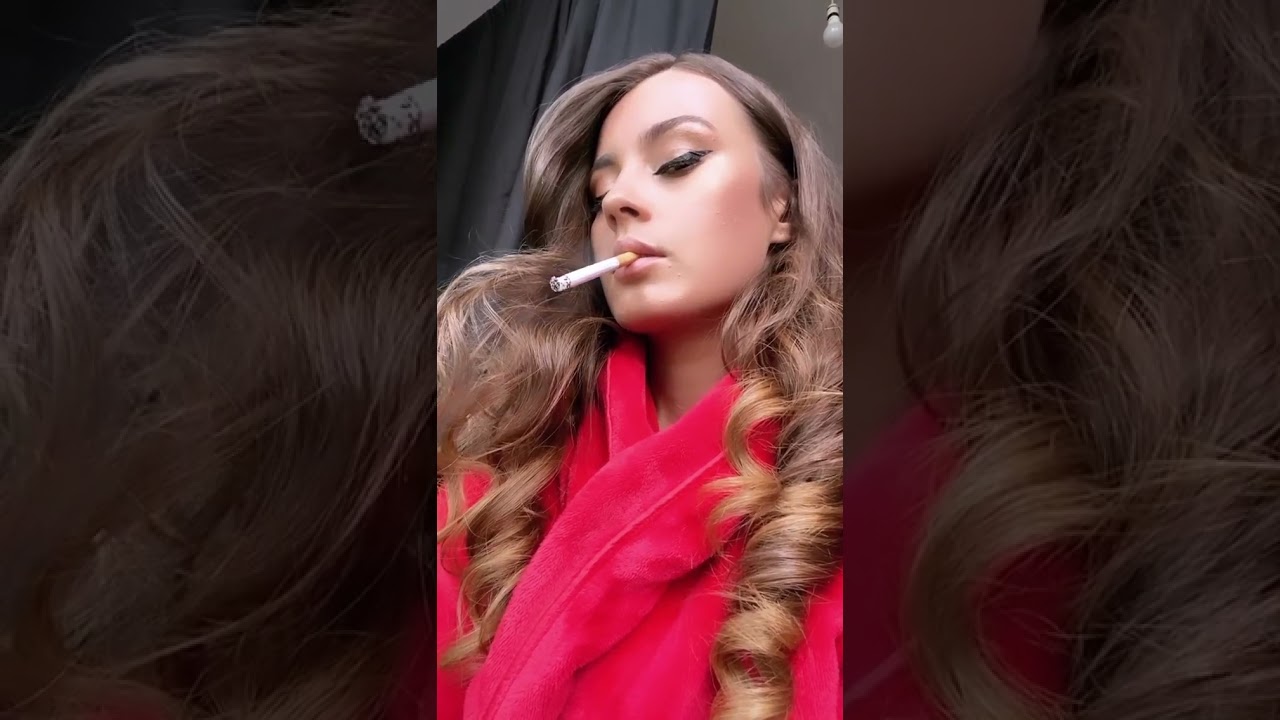 Beautiful Anna smoking