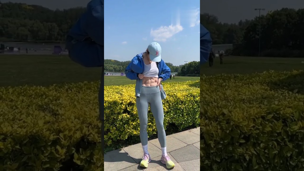 beautiful athletes girl having six pack Abs🥰🥰#beautifulathletes #beautifulgirl #running #model