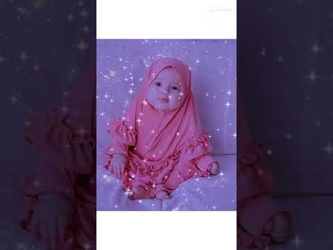 Beautiful baby girl & beautiful stylish hijab