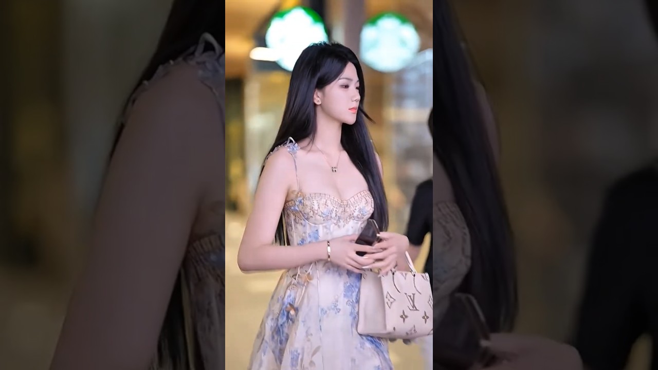 Beautiful chinese girl street fashion stylist outfit #beautiful #fashion #tiktok #shorts #douyin