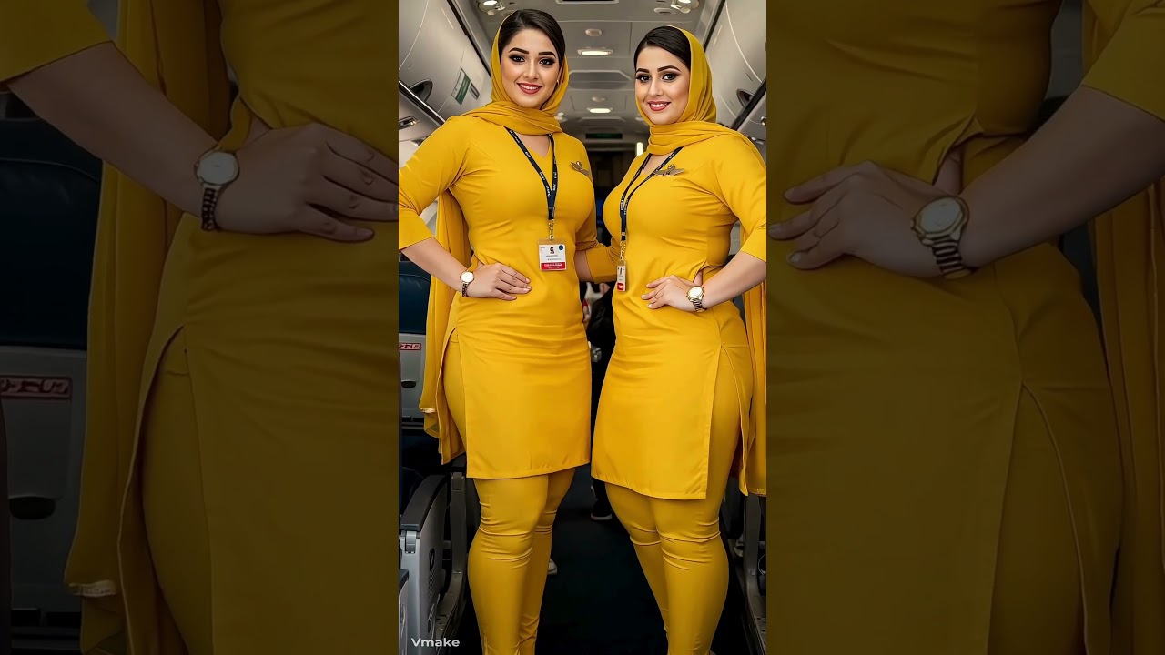 Beautiful Dubai Princess: Two Air Hostess Girls #dubaiprincess #airhostess #shorts #dubailfe #dubai