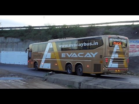 Beautiful Evacay scania departing to Pathinamthitta from Chennai
