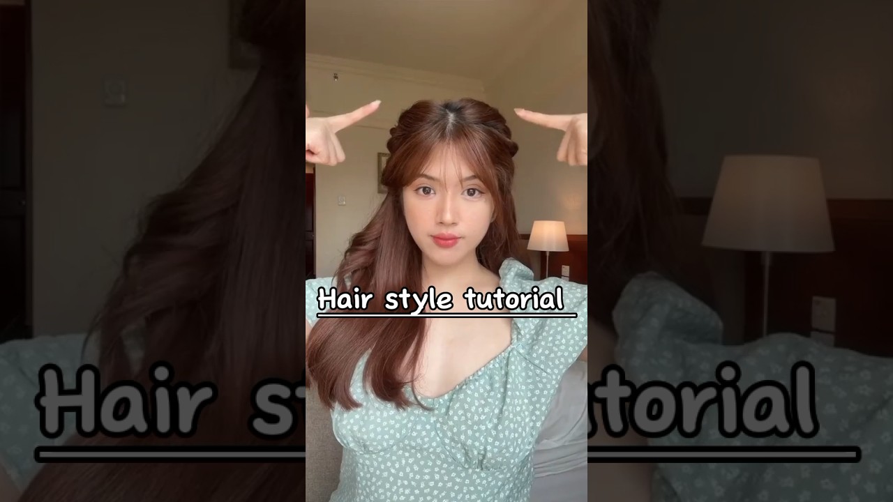 Beautiful Korean hairstyle tutorial. #aesthetic #shorts #fyp
