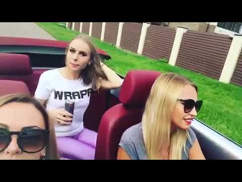 Beautiful Spandex Girls In a Car.