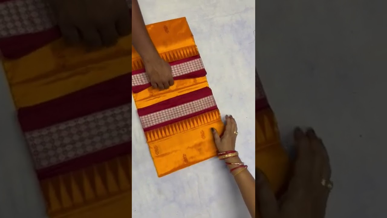 beautiful yellow sambalpuri saree,plz ask for price and subscribe my chnnel