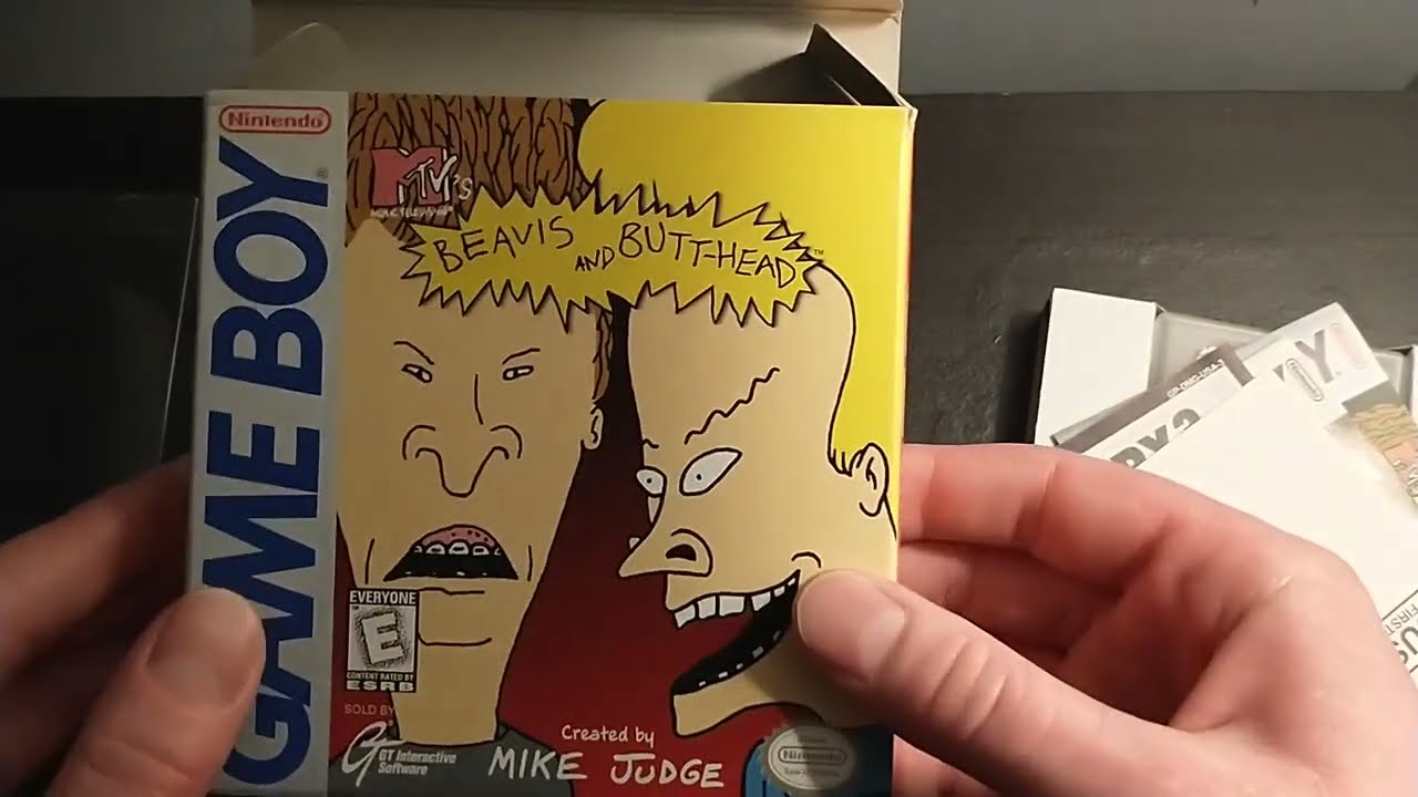 Beavis and Butt-Head for Nintendo Gameboy Unboxing + Quick Gameplay