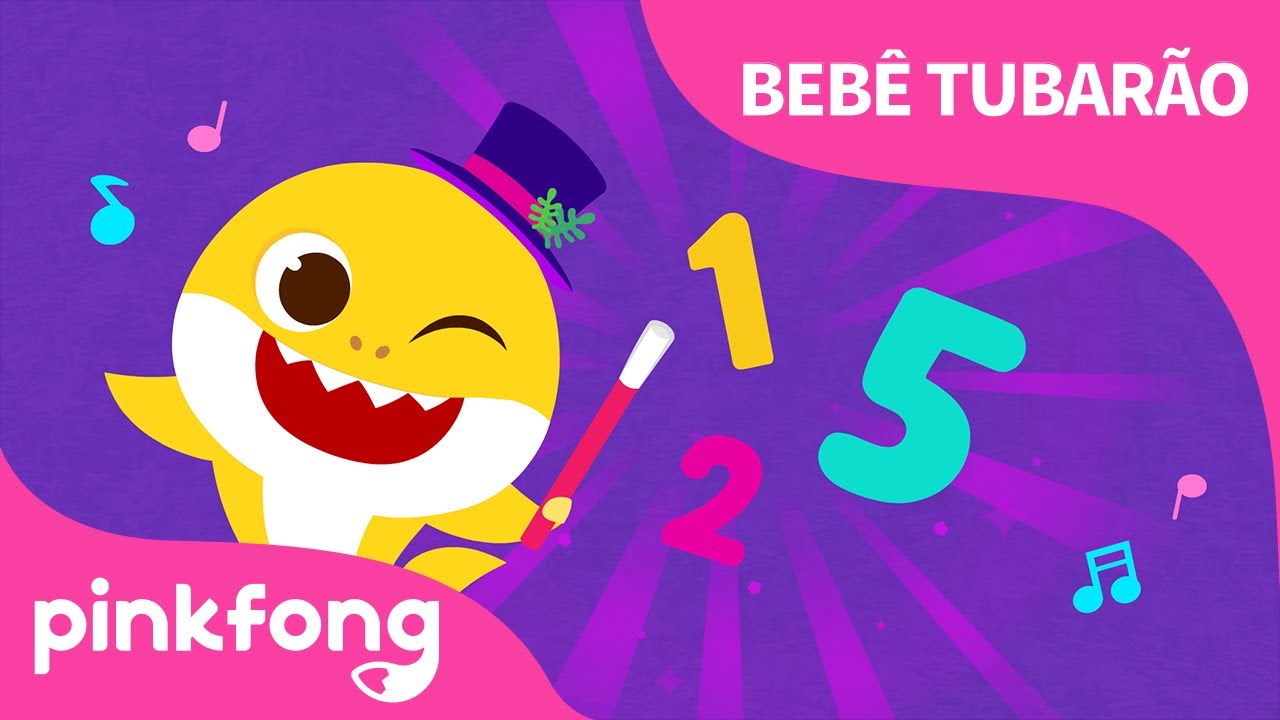 Bebê Tubarão de 1 até 5 | Cante junto com o Bebê Tubarão | Pinkfong Canções para Crianças