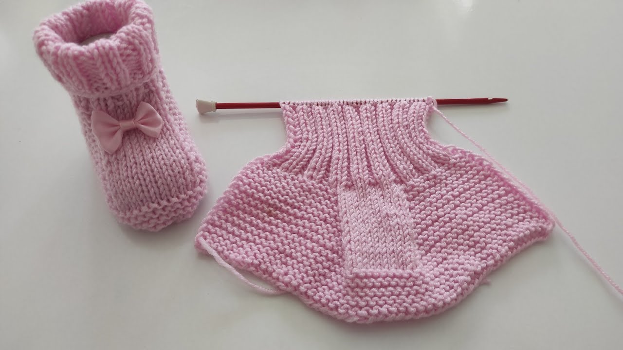 Bebek bot patik yapılışı 🧶 Bebek bot patik modeli 🧶 Çok kolay bebek patiği🧿