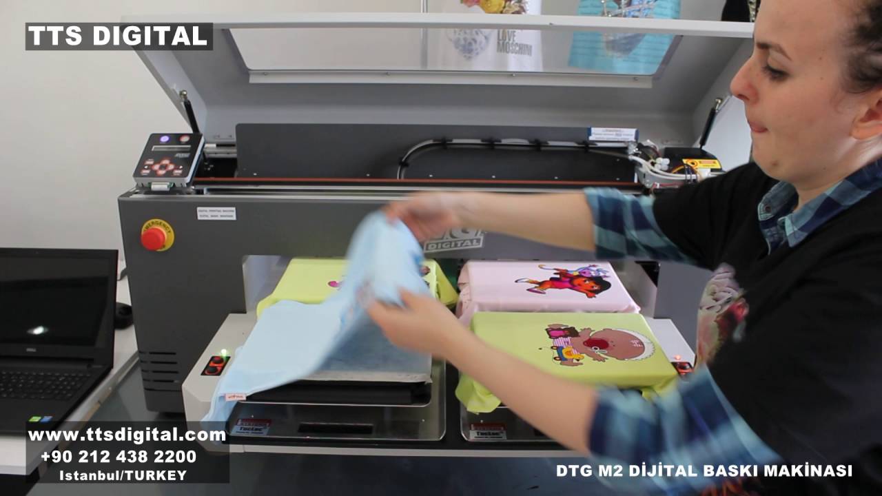 Bebek Ürünlerine Dijital Baskı Makinası Dtg M2