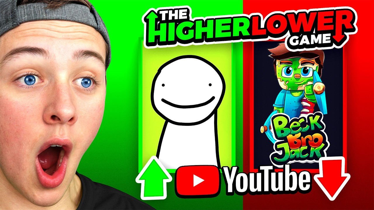 BECKBROS Play HIGHER or LOWER (YouTube Subscribers)