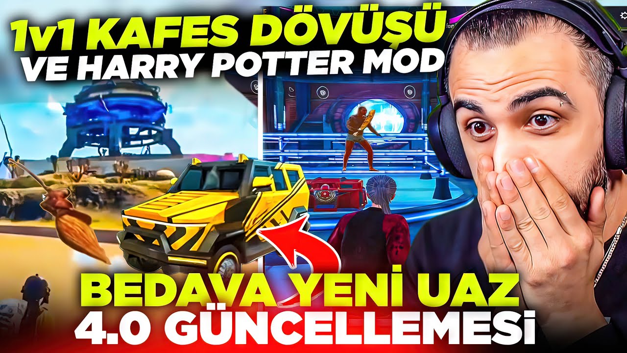 BEDAVA ARABA ALABİLME 😱 1v1 KAFES DÖVÜŞÜ, YENİ HARRY POTTER MODU VE 4.0 GÜNCELLEMESİ | PUBG MOBILE