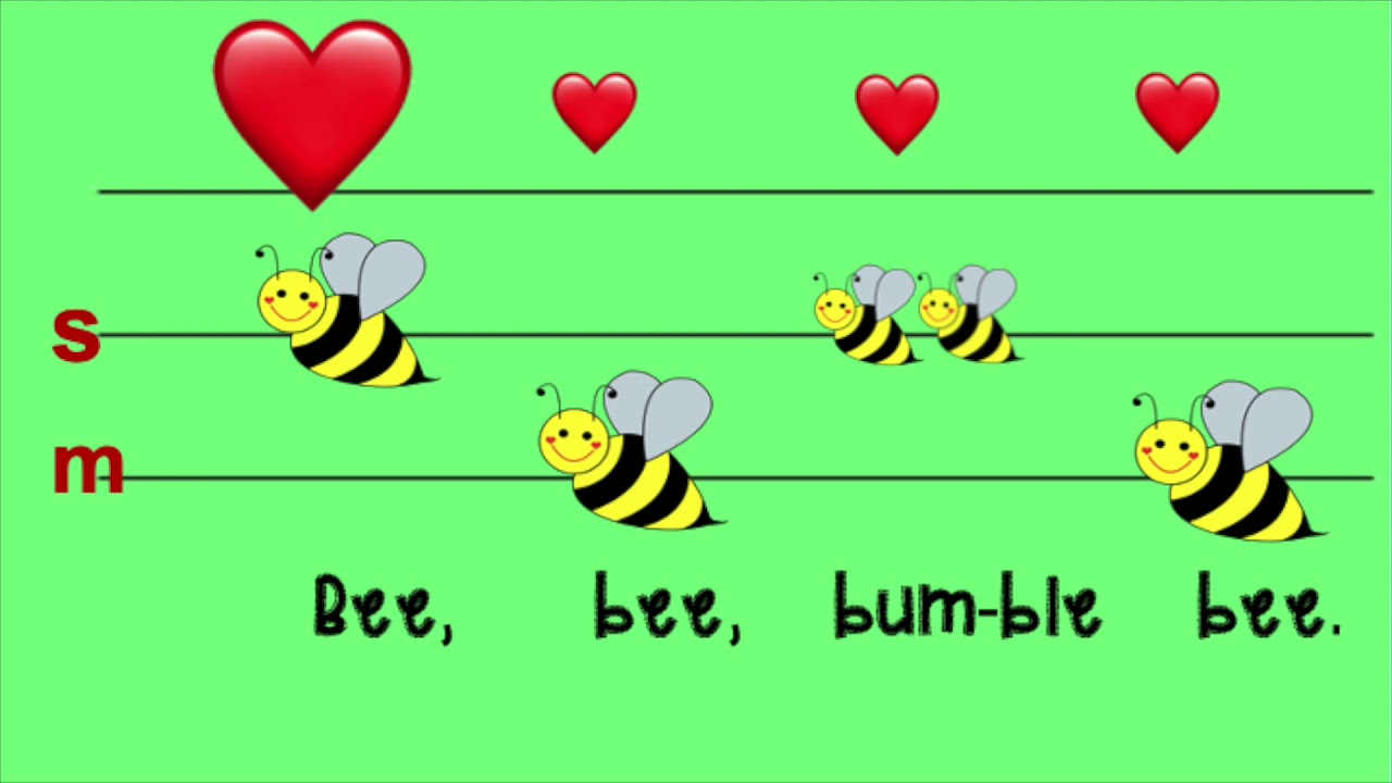 Bee, Bee Bumble Bee| Beat & Rhythm| So-Mi Pitch Syllables| Teaching High & Low