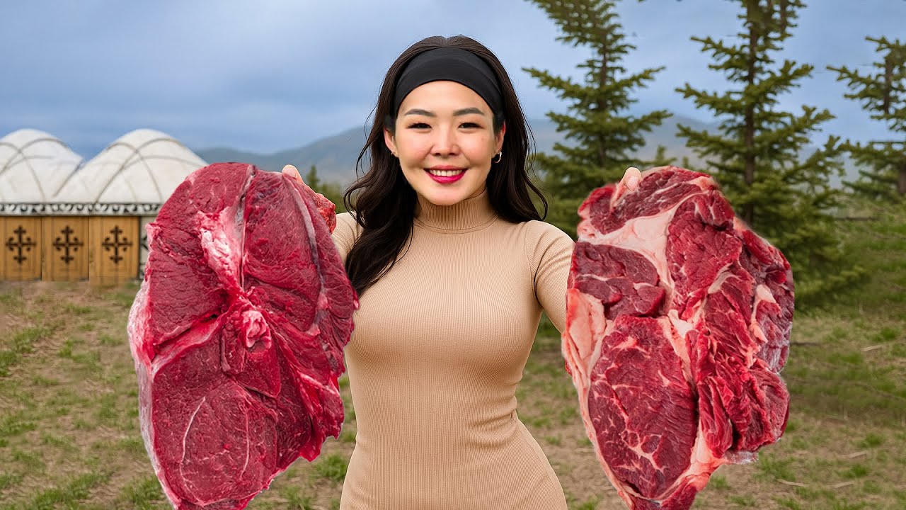BEEF Lovers, Don’t Miss This! This is the BIGGEST STEAK Ever! Juicy Outdoor Cooking in the Village!