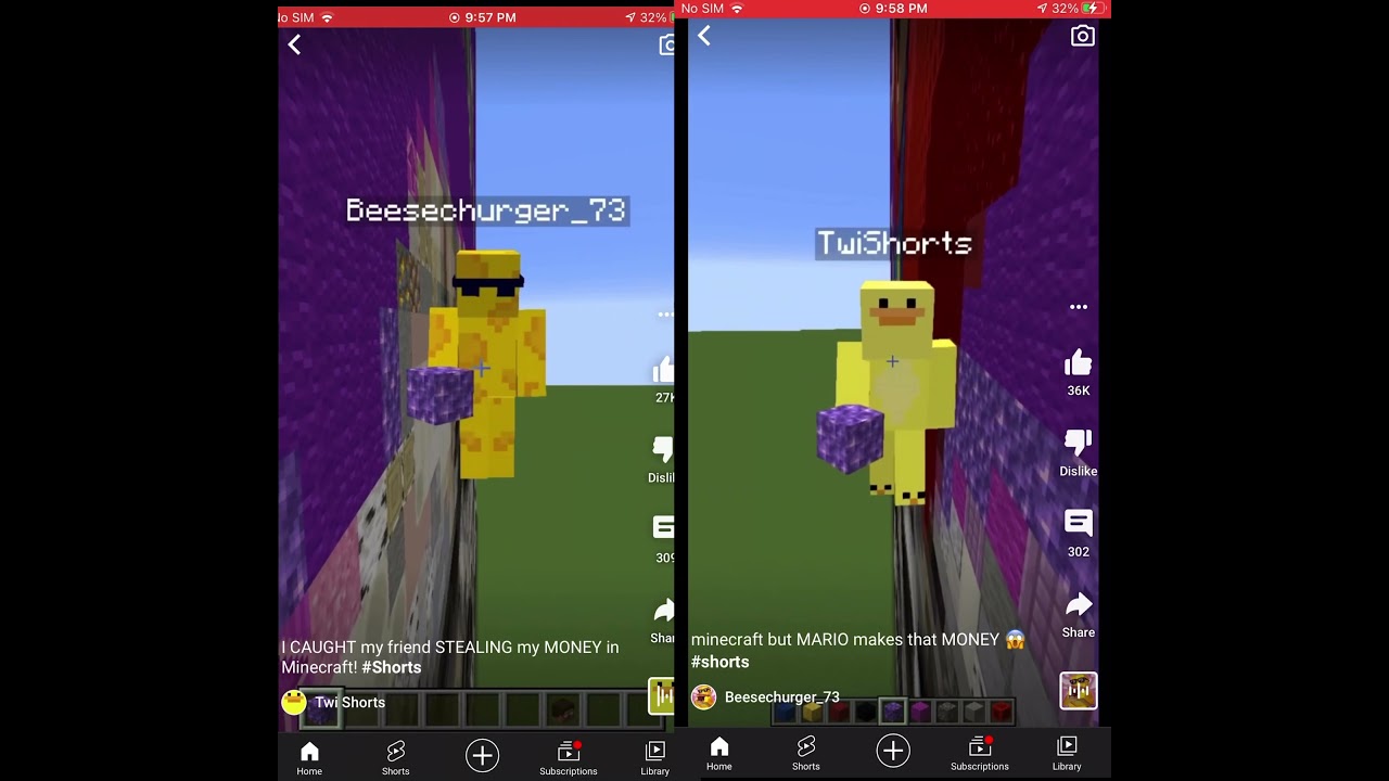 Beesechurger and twi shorts comparison