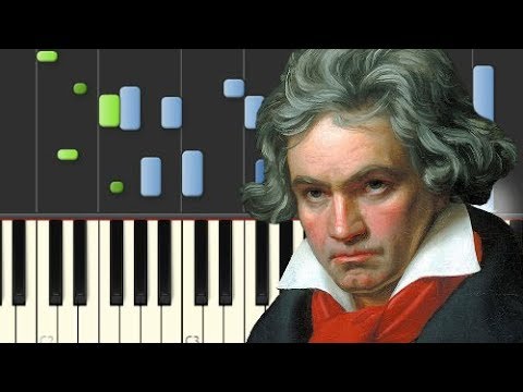 Beethoven 9th Symphony, Op. 125: Molto vivace - Presto - Piano Tutorial [Synthesia]