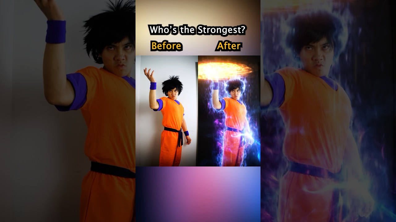 Before and After VFX: Gojo vs Goku #jujutsukaisen #gojo #goku #sukuna #anime