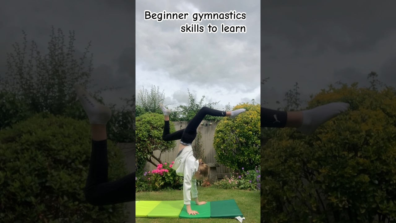 Beginner gymnastics still to learn (easy edition) #gymnastics #skills #gym #handstand #cartwheel