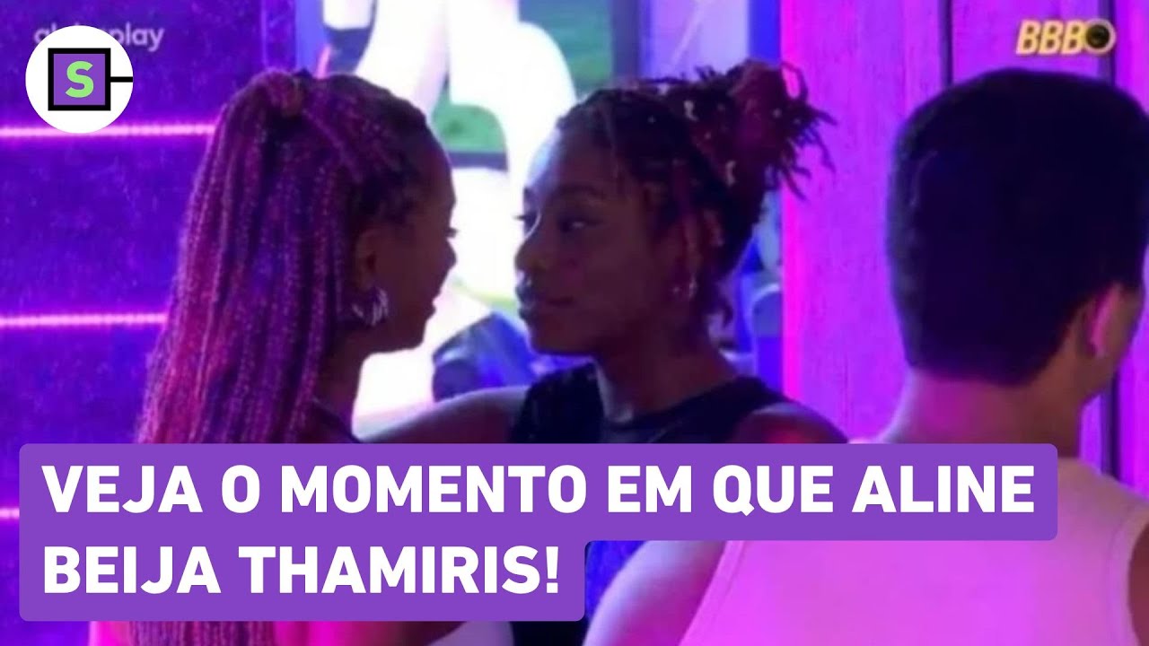 Beijo no BBB 25: Veja o vídeo em que Aline beija Thamiris durante a festa do Big Brother