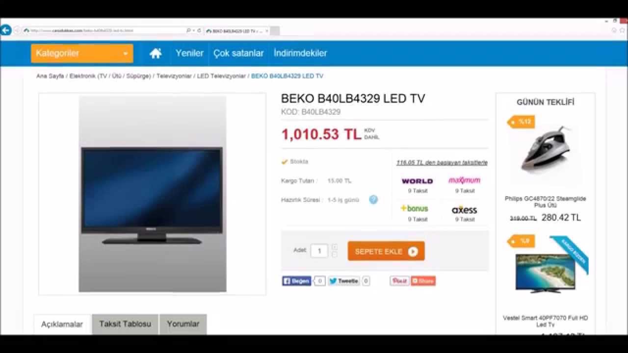 BEKO B40LB4329 LED TV