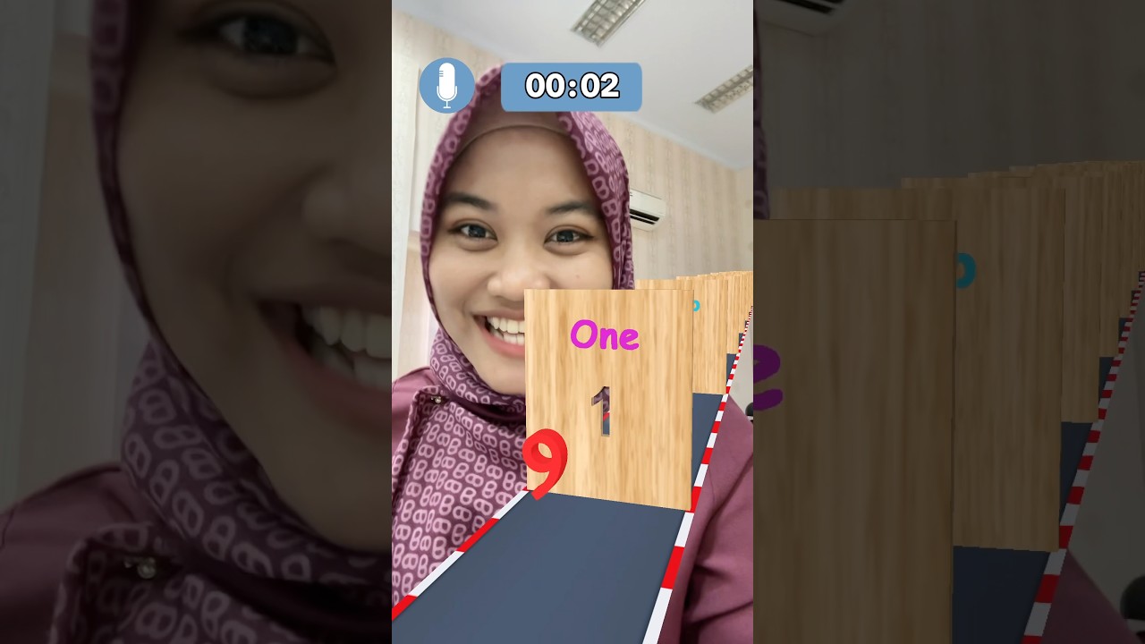 Belajar bahasa Inggris 1-10 pakai filter TikTok #shorts