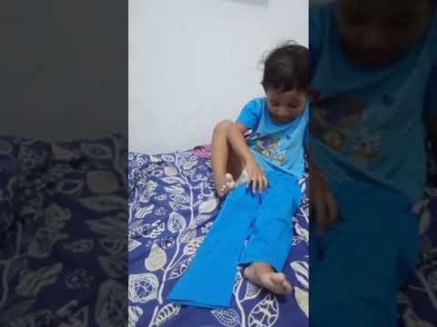 Belajar memakai celana #shorts
