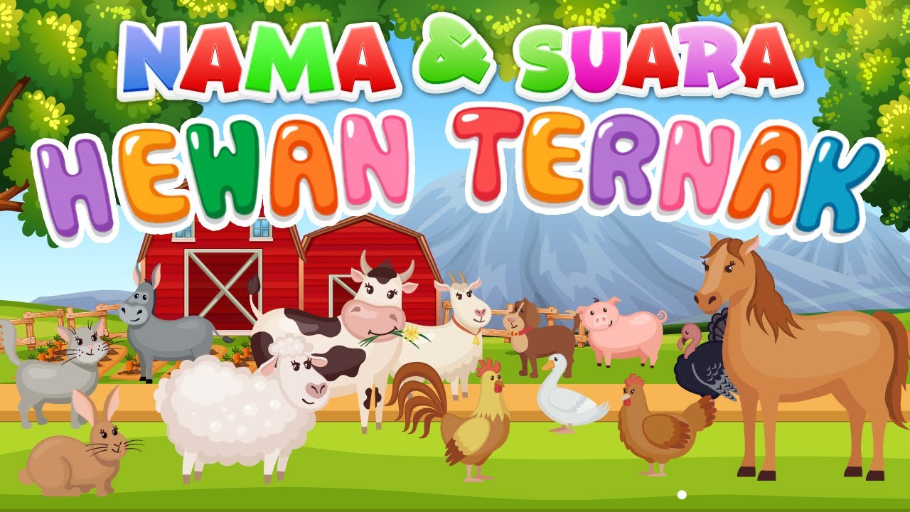 Belajar mengenal nama dan suara hewan | Hewan Ternak