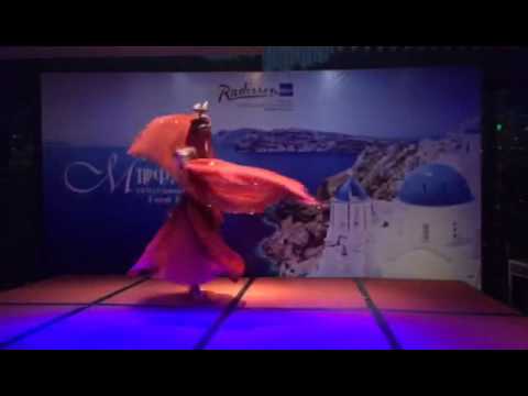 Belly dance with fire. Music Alabina, Eshebo