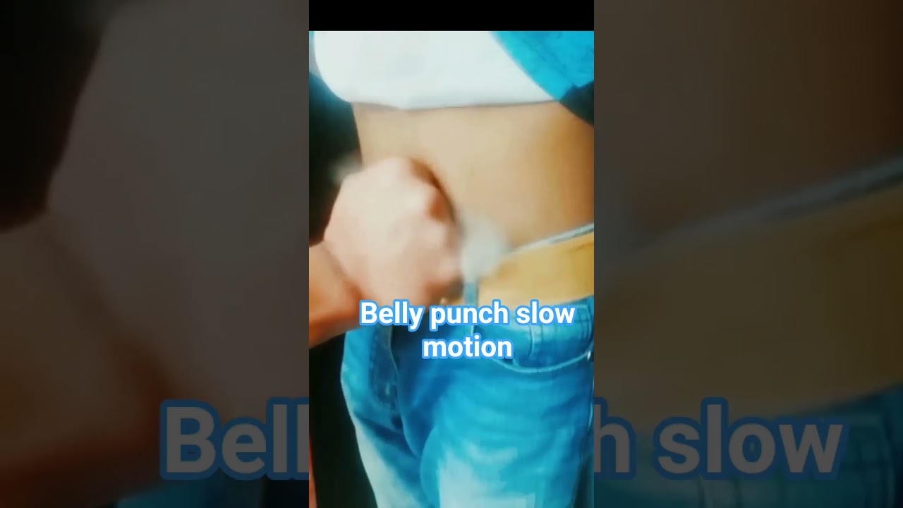 Belly punch slow motion 👊🏻👊🏻