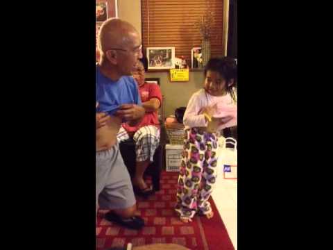 Belly rolling contest with lolo