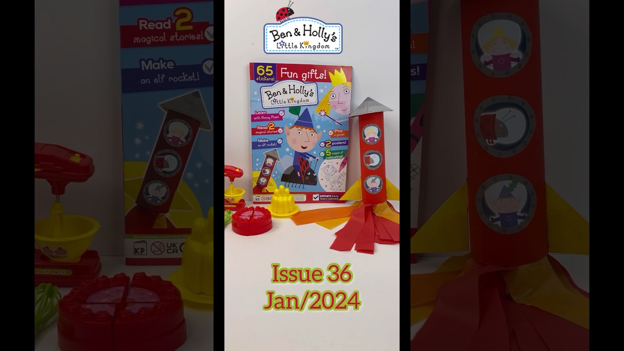 Ben and a Holly’s little kingdom magazine, issue 36, Jan/2024, with cooking set 👨‍🍳
