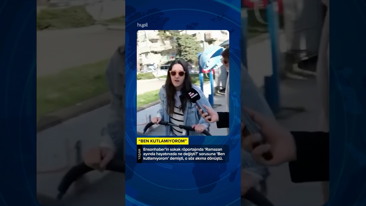 Ben kutlamıyorum diyen kadın viral oldu.