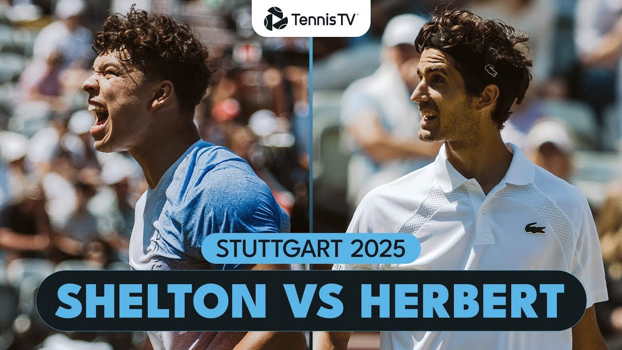 Ben Shelton Starts His Grass Season vs Pierre-Hugues Herbert 🌱 | Stuttgart 2025 Highlights