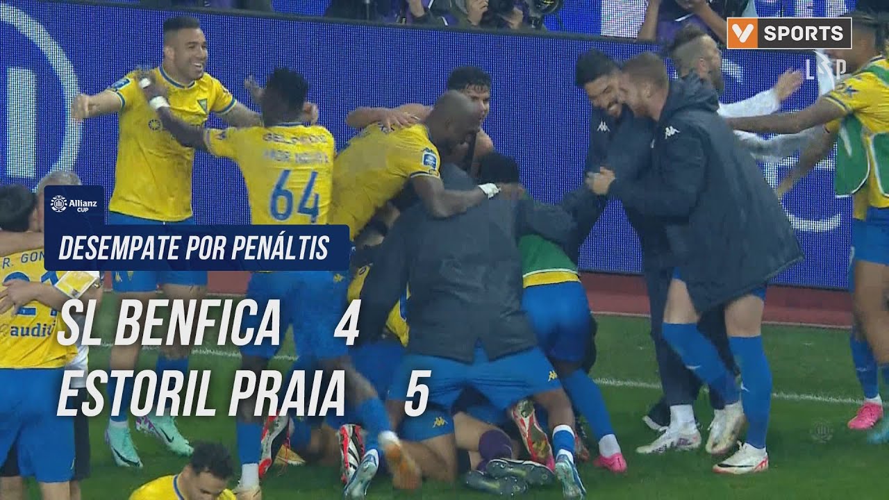 Benfica - Estoril: Desempate por Penáltis