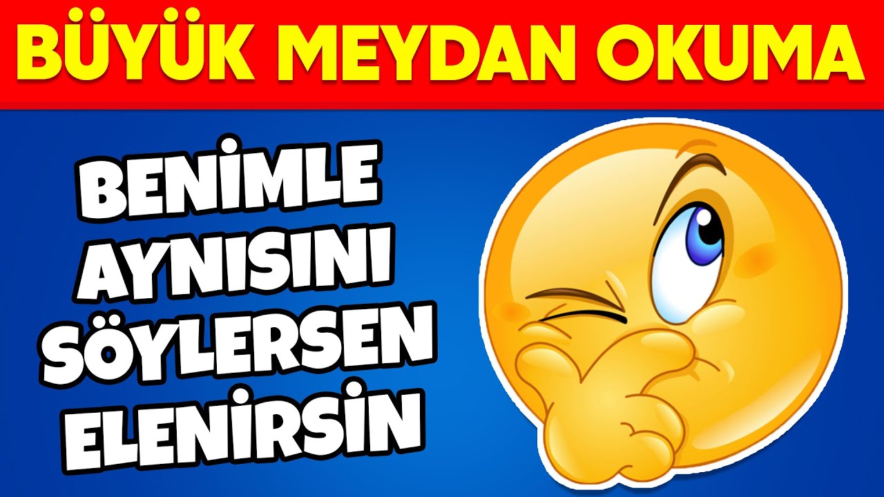 Benimle Aynı Şeyi Söylersen Elenirsin 🤔 Kelimeyi Tahmin Et 😱 Kelime Bulmaca