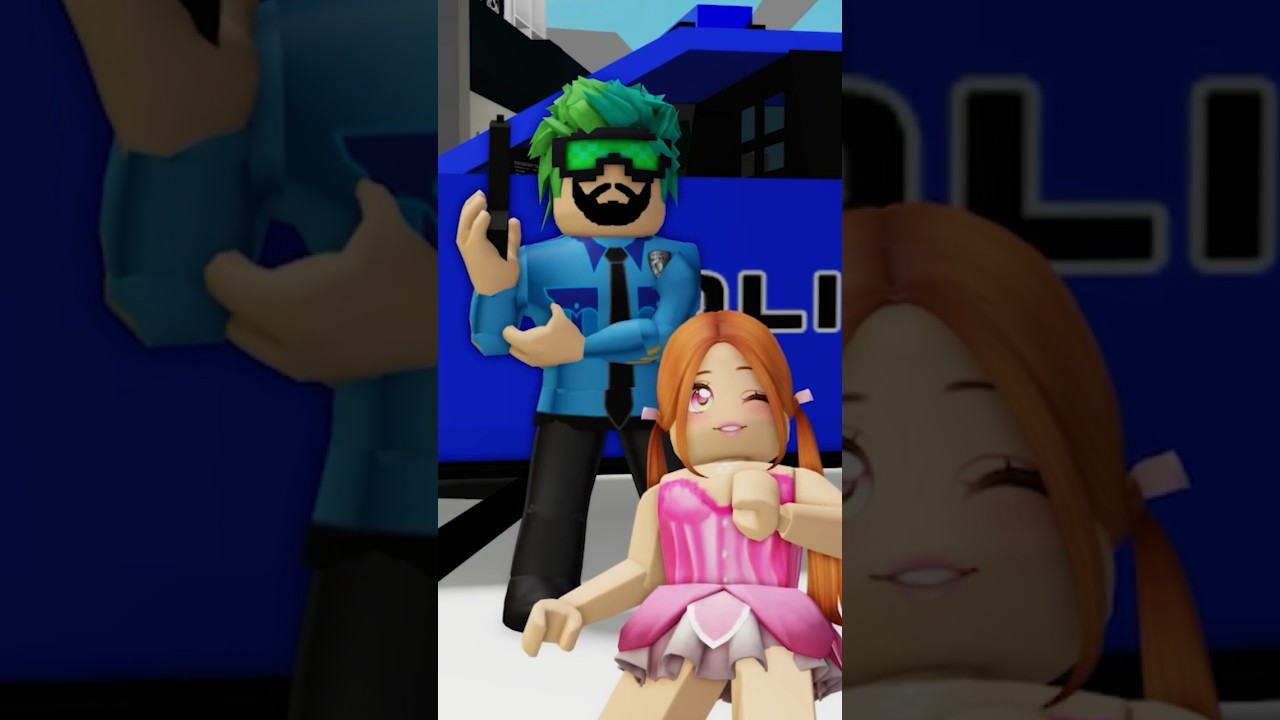 BENİM BABAM BİR POLİS 👮‍♂️ -NAPİM 😂 #shorts #roblox #trending #brookhaven