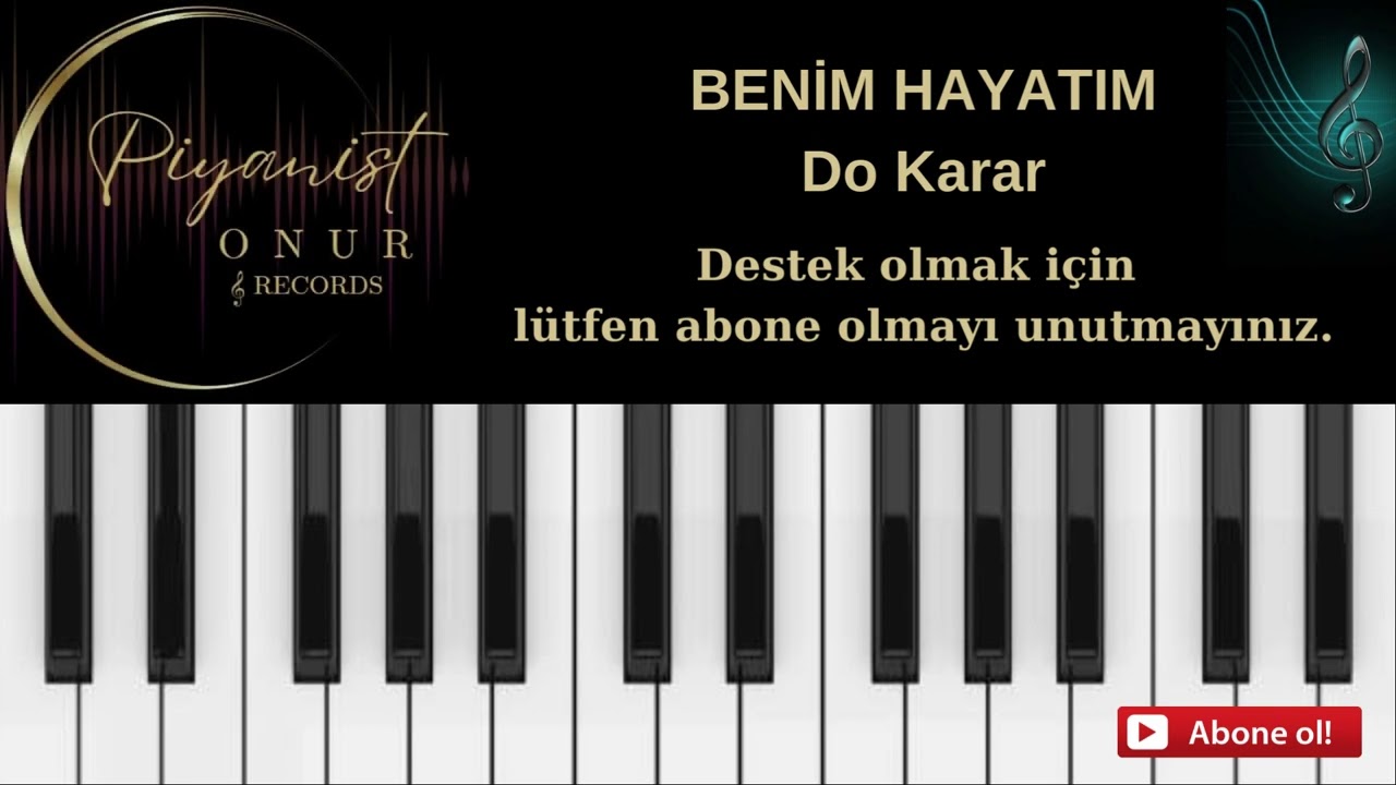 BENİM HAYATIM / DO KARAR ALTYAPI KARAOKE  (TELİFSİZ) #cover #altyapı #karaoke #ibrahimtatlıses