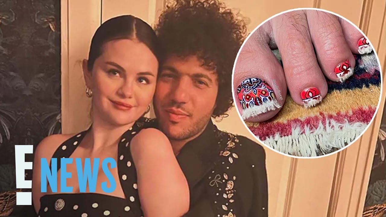 Benny Blanco Debuts BOLD Persian Rug Themed Toenail Art | E! News
