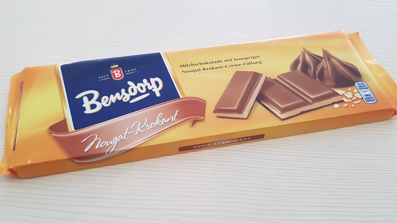 Bensdorp Nougat Krokant Table Chocolate Unboxing 2022