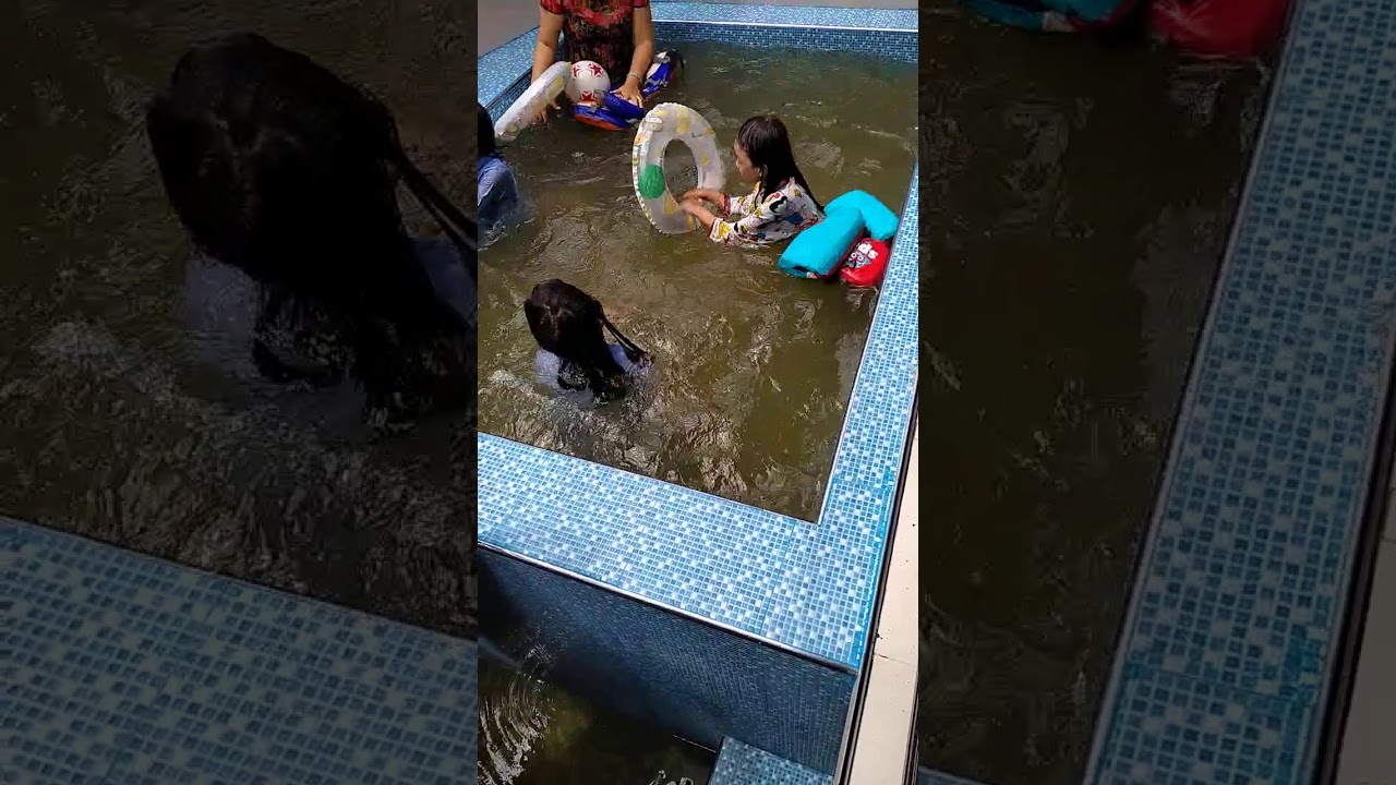 berenang bersama Tante putri Tante fira