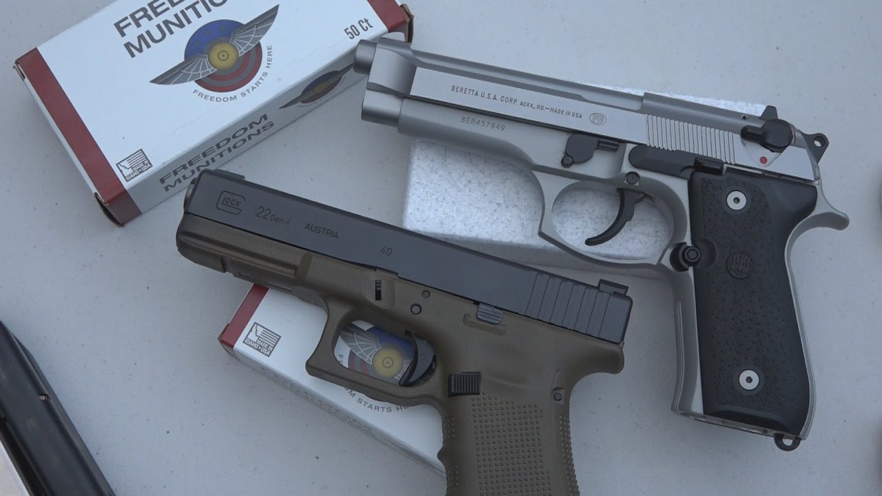 Beretta 96 vs Glock 22 Gen 4