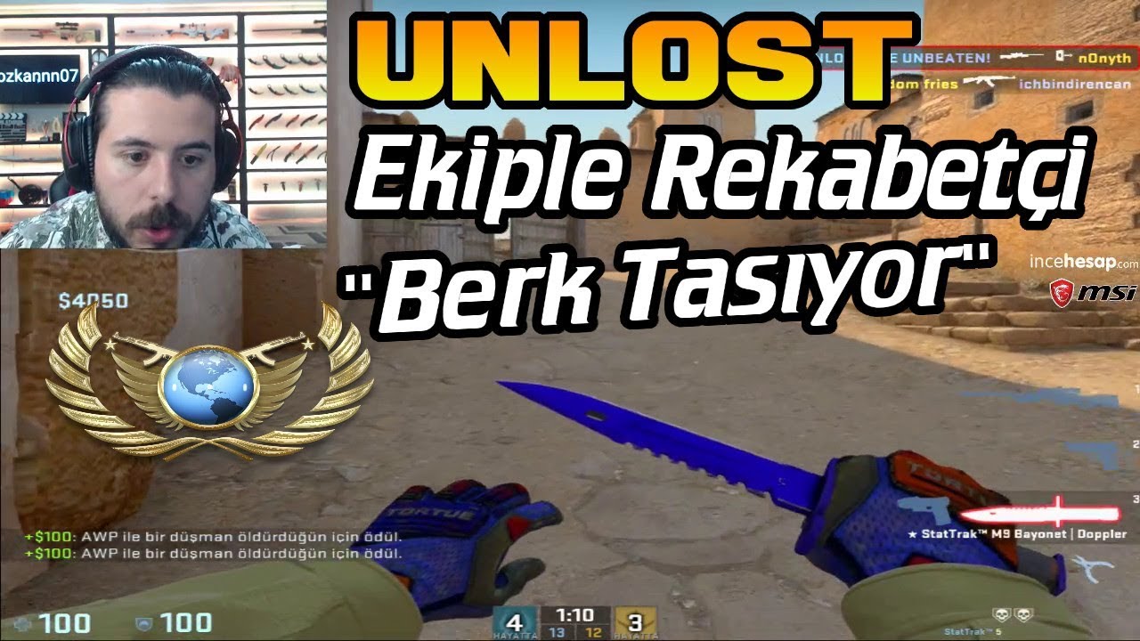 BERK TAŞIYOR - UNLOST EKİPLE CS GO REKABETÇİ GLOBAL MAÇI (19.02.2018)